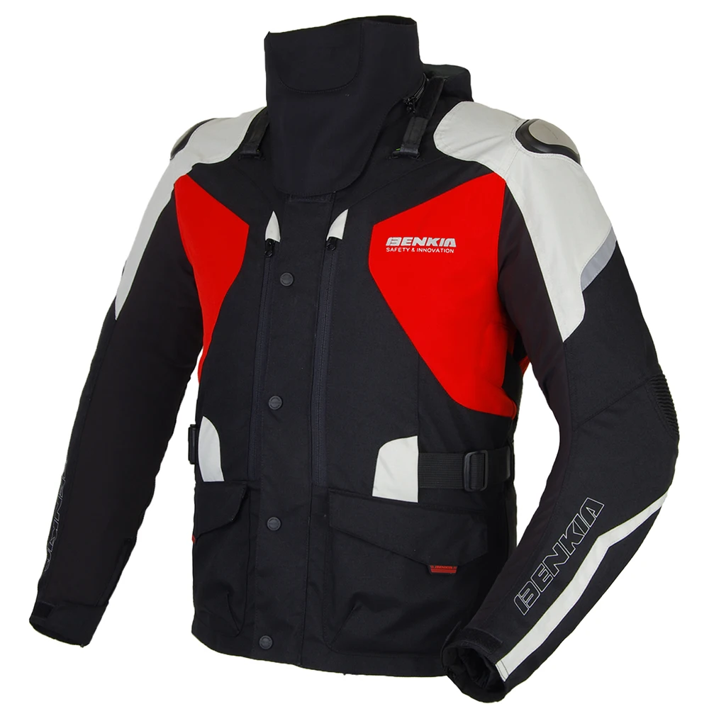 

BENKIA Winter Motorcycle Jacket Warm Lining Motorbike Racing Jacket Moto Motocross Protective Gear With Detachable Liner