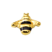 3 шт блеск королева пчела маленькая талисманы серебряные бусины 925 пробы изготовление ювелирных изделий из драгоценных камней подходит подвесные Кулоны ожерелье подвески