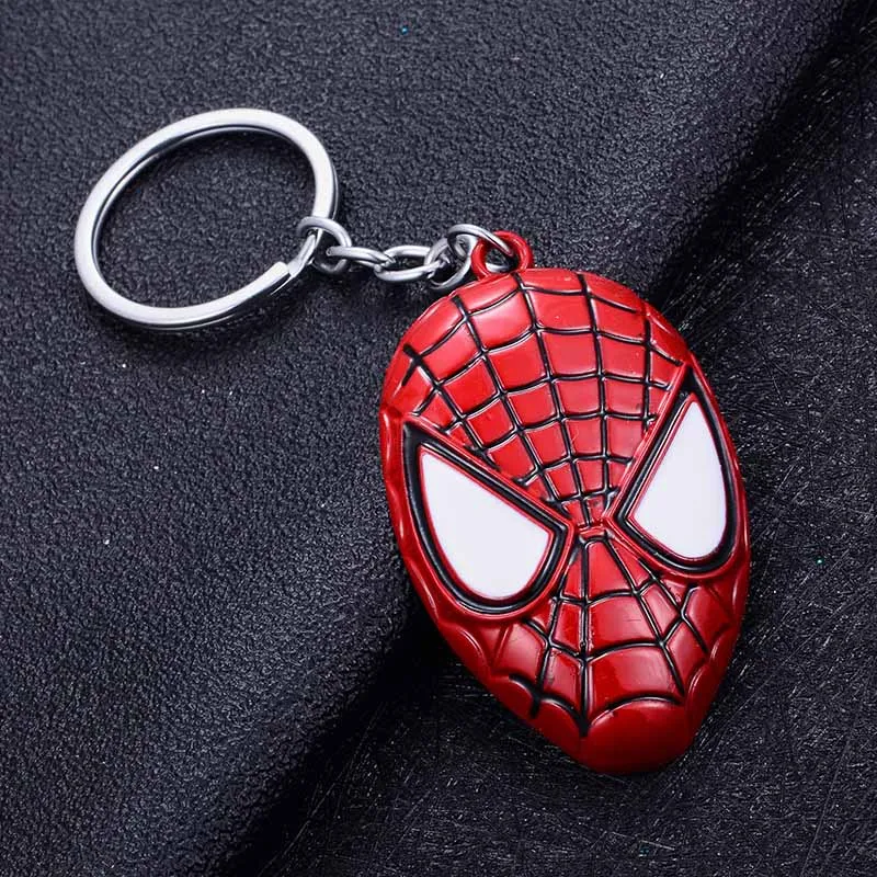 Marvel Мстители Железный человек Бэтмен Капитан Америка Молот Тора мьельнир брелок с металлическим логотипом для Apple гарнитура для airpods чехол Аксессуары - Цвет: Spiderman