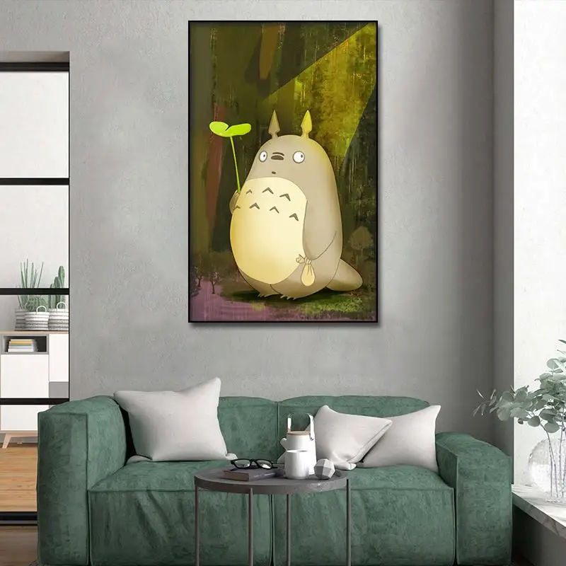 My Neighbor Totoro плакат в стиле аниме фильм картины маслом настенное искусство Картина