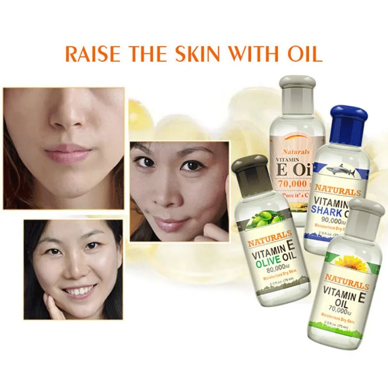 Витамин Е увлажняющая эссенция масло Акула оливковое подсолнечное масло уход укрепление кожи лица массажное эфирное масло