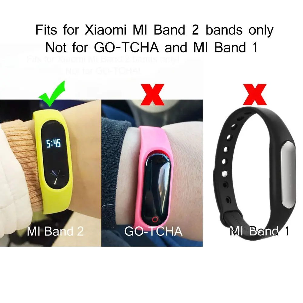 Honecu mi 5 упаковка для Xiaomi mi Band 2 наручный браслет силиконовый цветок ремешок для часов аксессуар для mi Band 2 полосы Correa