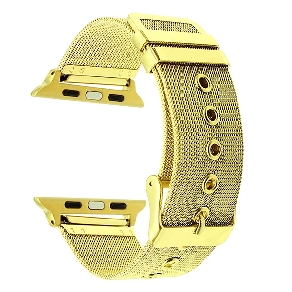 Миланская петля ремешок для часов iWatch Apple Watch 38 мм 40 мм 42 мм 44 мм серия 5 4 3 2 1 ремешок из нержавеющей стали ремешок для спортивных часов браслет
