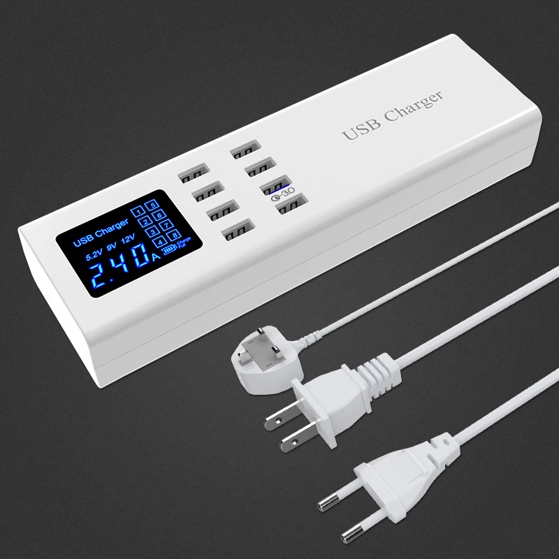 Зарядное устройство HKHUIBANG Usb для IPhone /Samsung /One Plus быстрое зарядное со светодиодным