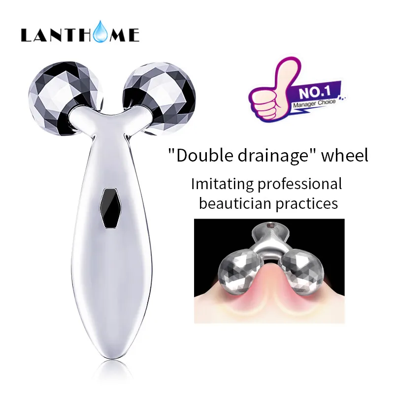 Facial Roller Massager Face Double Chin Neck Leg Anti Cellulite Body