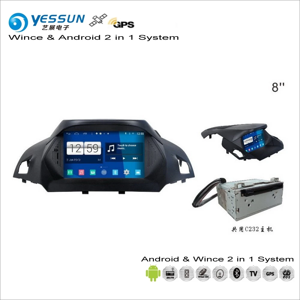 Excellent YESSUN For Ford Kuga / Escape 2013~2014 - Car Android Multimedia Radio CD DVD Player GPS Navi Map Navigation Audio Video Stereo 2