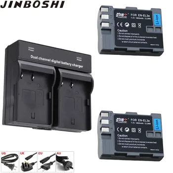 

2Pcs 1800mAh EN-EL3E EN EL3E ENEL3E Battery + LED Dual Charger for Nikon D70 D70S D80 D90 D100 D200 D300 D300S D700 Camera