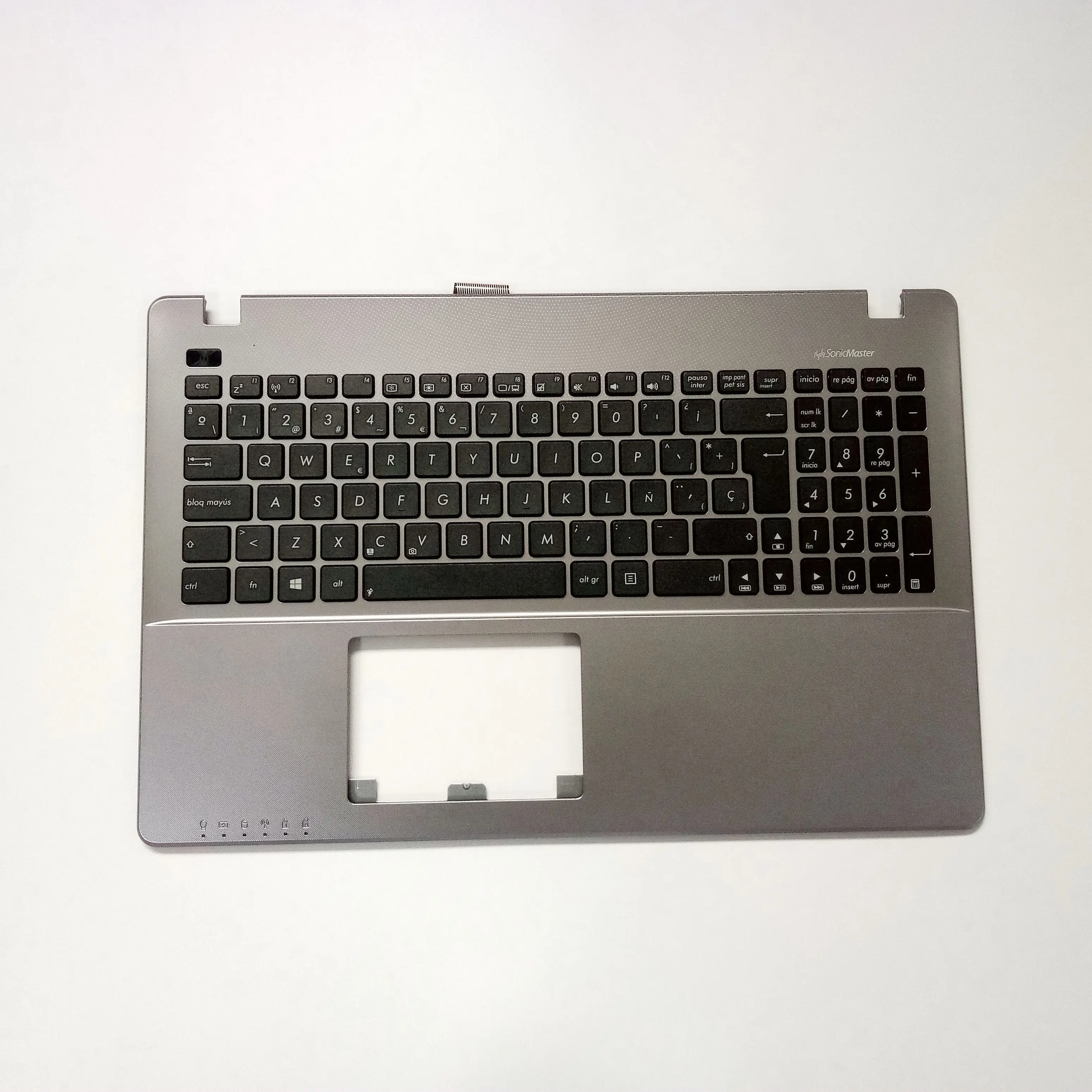 

New Genuine Spanish Teclado for Asus X550C X550CA X550CC X550CL keyboard Topcase with Grey palmrest