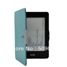 Смарт кожаный чехол с жесткой задней стороной внутри для Amazon Kindle paperwhite 200 шт./партия