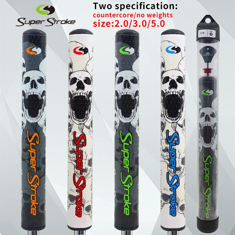 

Super Stro** SKULL newest putter grips Slim 2.0/3.0/ grip No weights Golf Putter Grips Ultra light Golf Grips free shipping