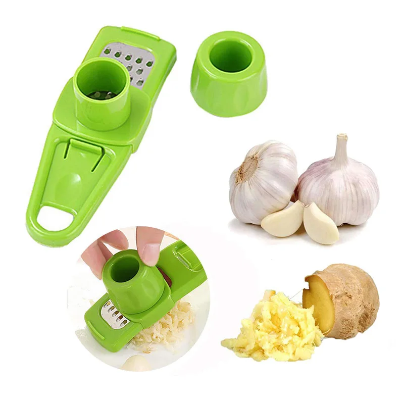 

ONEUP Multi Functional Garlic Presses Plastic Kitchen Accessories Garlic Grinding Tools Grater Planer Slicer Cutter Vegetable