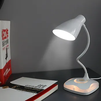 

LED Four-leaf Clover Sensor Desk Eye-Protection Lamp Flexible USB Rechargeable 800mAh Night Lighting Table Lamp for Study