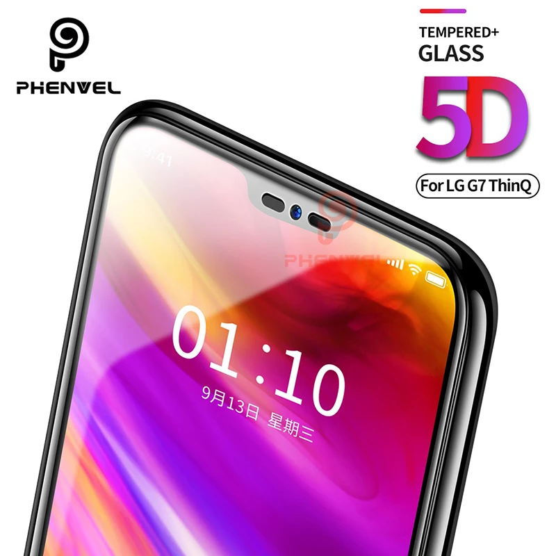 Защитная пленка для экрана LG G7 5D Phenvel 9H олеофобное покрытие из закаленного стекла для LG G7 Thinq Q9 One G7