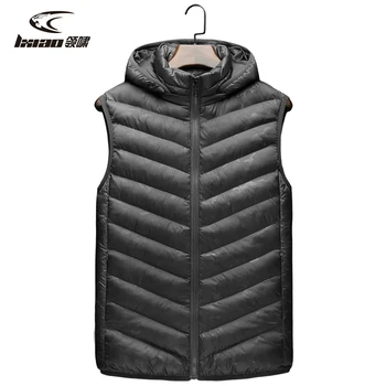 

LXIAO Men Autumn Winter Heated Vest Cotton Hooded Detachable Slim Fit Outdoor Fishing Sports Trekking Men's Autumn Heated Jacket