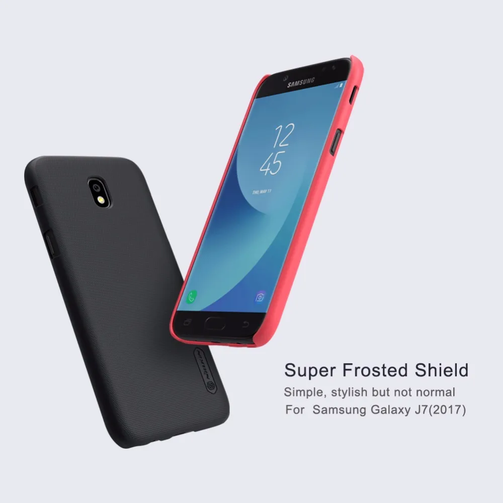 Для Samsung Galaxy J7 2017 Super Frosted Shield Nillkin Твердый переплет ПК чехол для Pro Чехол телефона +