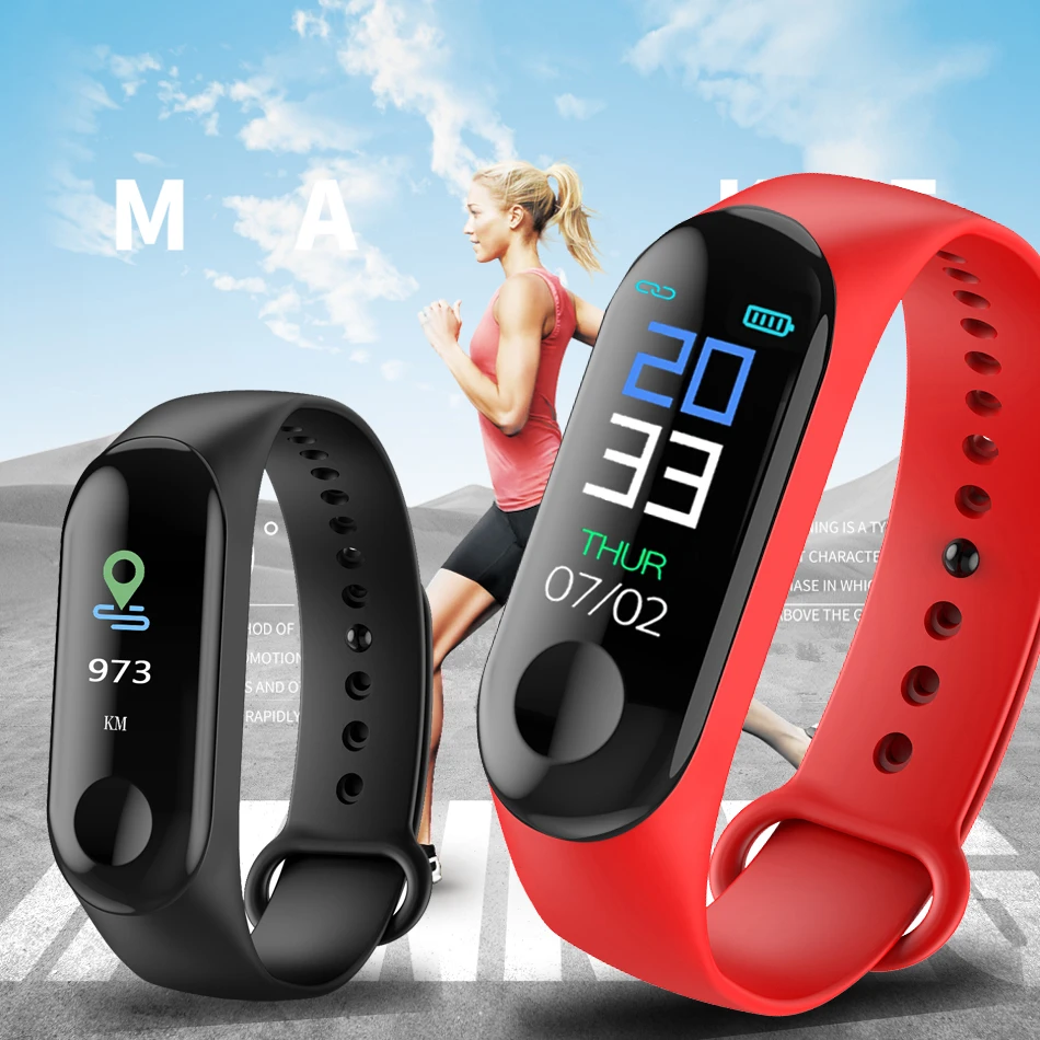 M3 умный браслет Горячие Лучшие брендовые Смарт-часы спортивные пульсометр кровяное давление трекер часы Bluetooth водонепроницаемый смарт-браслет