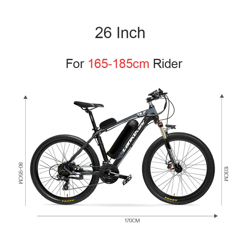 T8 Strong Powerful Electric Bike Bicycle, High Quality MTB Electric Mountain Bike, Adopt Suspension Fork