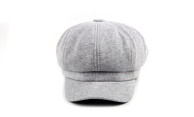 [AETRENDS] Зимние хлопковые Восьмиугольные шляпы для мужчин и женщин береты Newsboy шапки Z-6081