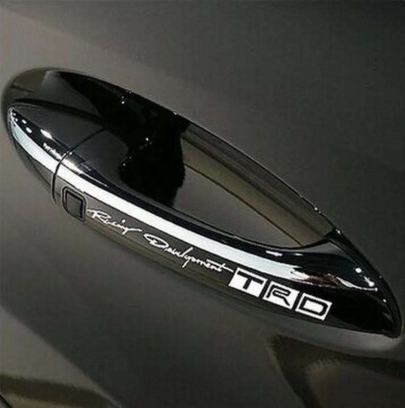4 шт. TRD TOYOTA дверная ручка автомобиля стикер гоночный разработка логотип TRD стикер s