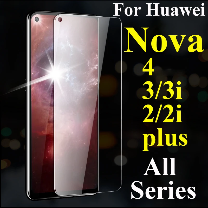 Для huawei nova 4 3 3i 2 2i plus закаленное стекло на 3e защитное verre huawey huwai i Защитная пленка