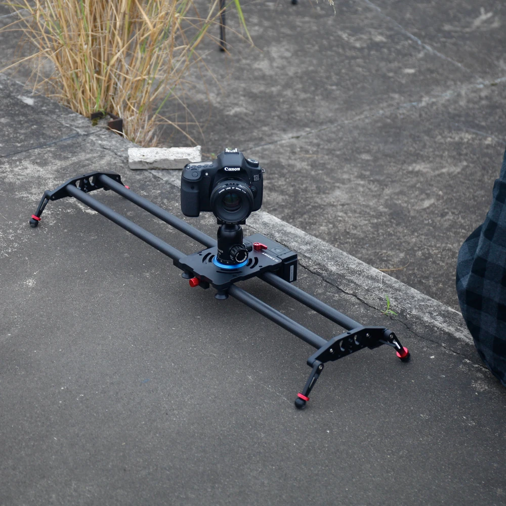 ASHANKS Bluetooth Motorized Slider Video TimeLapse Electric Delay Carbon Rail Slide Stabilizer for Photography Canon DSLR Camera