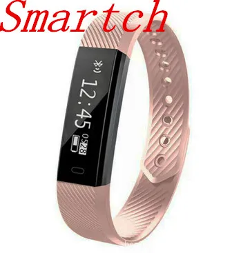 

Smartch ID115 Smart Bracelet Fitness Tracker Step Counter Activity Monitor Band Alarm Clock Vibration Wristband For Iphone Andro