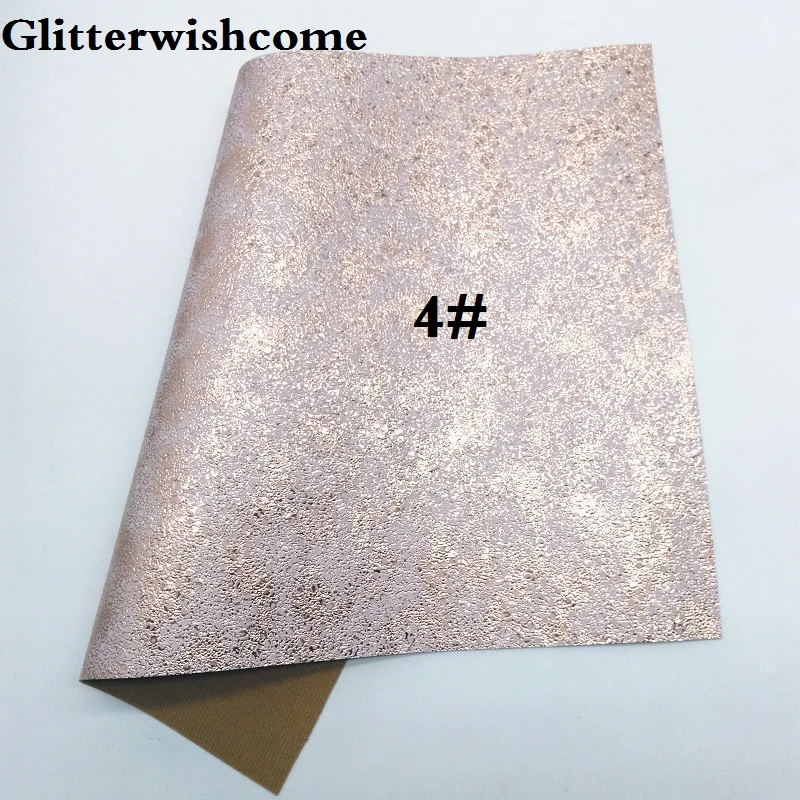 Glitterwishcome 21X29 см A4 размер винил для бантов металлическая кожа Fabirc искусственная кожа листы для бантов, GM140A - Цвет: 4