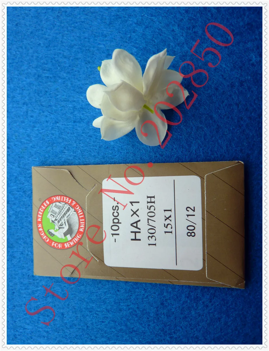 Иглы для швейных машин HAX1 130/705H 15X1 80/12 100 шт./партия детали бытовых Janome Brother Singer PFAFF |