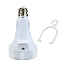Высококачественный светодиодный E27 энергосберегающий перезаряжаемый умный лампочка лампа аварийные огни Прямая