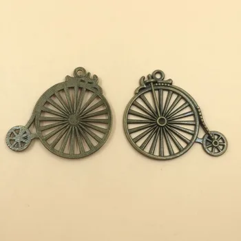 

Wholesale Traditional Bicycle Charms Zinc Alloy Pendant Jewelry Finding 44x51mm 10pcs per lot (T470) 2015 New Free Shipping