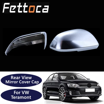 

For VW Atlas/Teramont 2017 2018 1 Pair Pearl Nickel Electroplating Car Rearview Mirror Cover Protection Cap Car Accessories