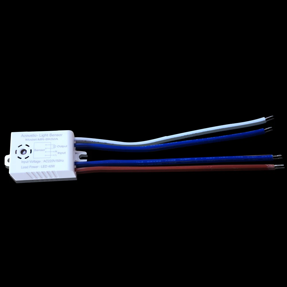 

220V LED Sound Operated Active Components Intelligent Tools Energy Sensor Switch Voice Control Electrical Corridors Acoustic
