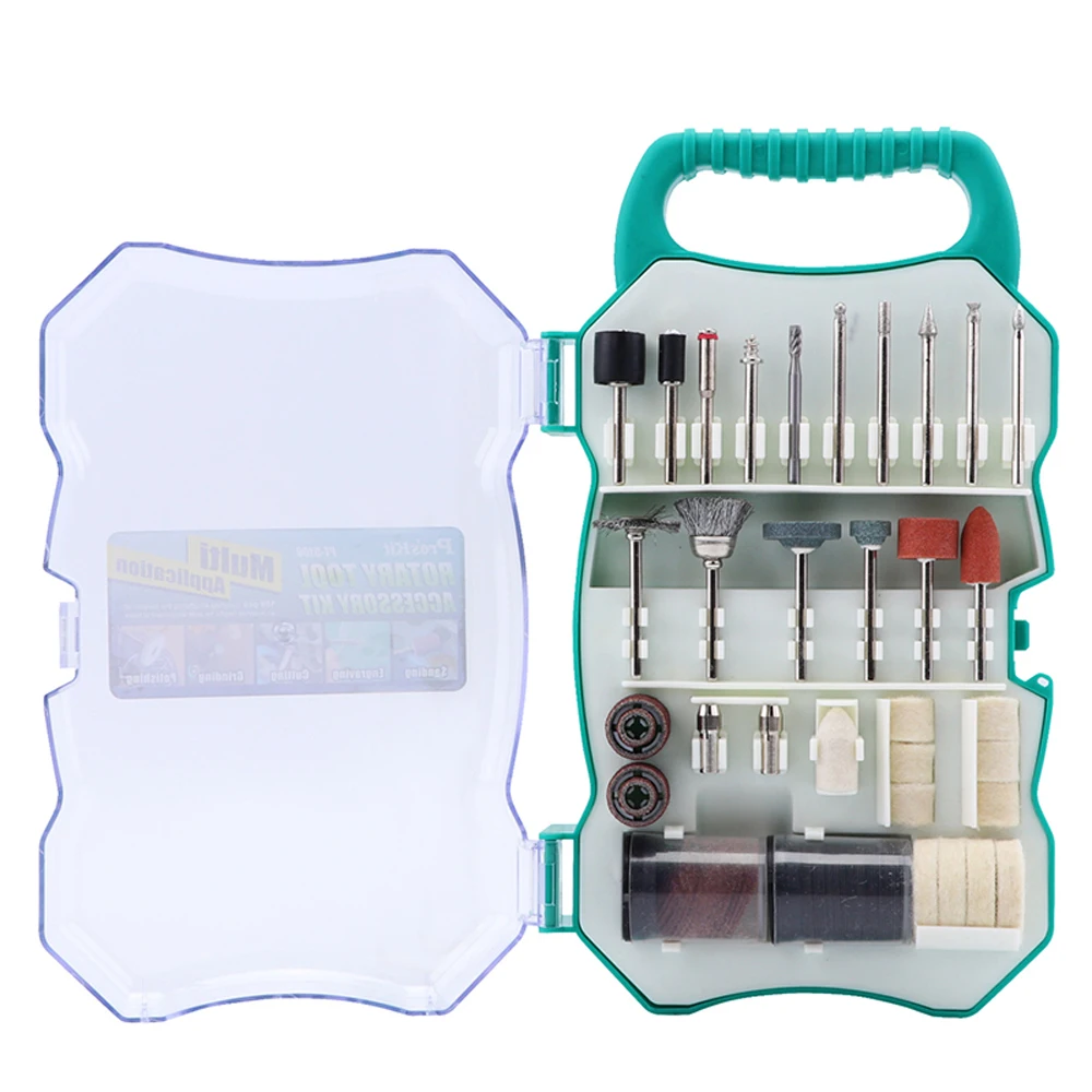 Grinding Rotary Tool Pro'skit PT-5100 Bits Set Manual Multifunctional DIY Electric Mini Drill With Clamp Accessories