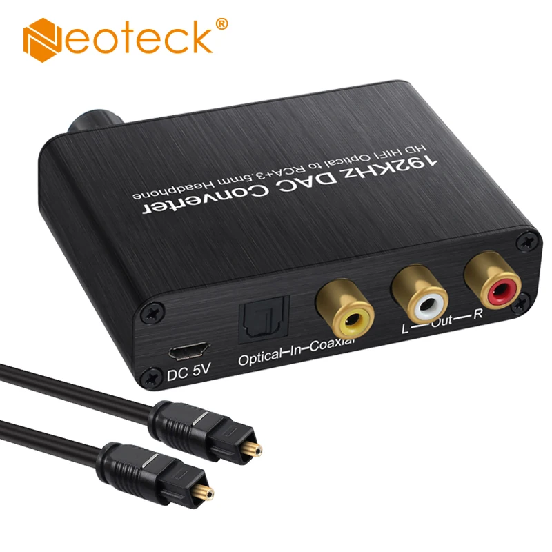  Neoteck 5.1CH Audio Decoder DAC Digital 5.1CH DTS AC-3 to 2.0CH Analog Audio Converter SPDIF Optica