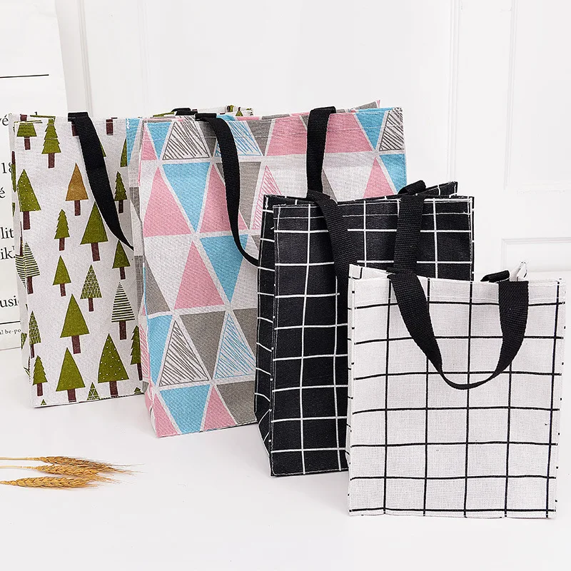 

Outdoor Portable Shopping Canvas Storage Bag Travel Bag Portable Book Bag Student Environmentally Friendly Lunch Bag