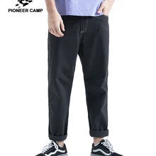 Пионерский лагерь мужские брюки высокого качества хлопковые повседневные брюки стрейч мужские брюки мужские длинные прямые брюки брендовая одежда AXX901607