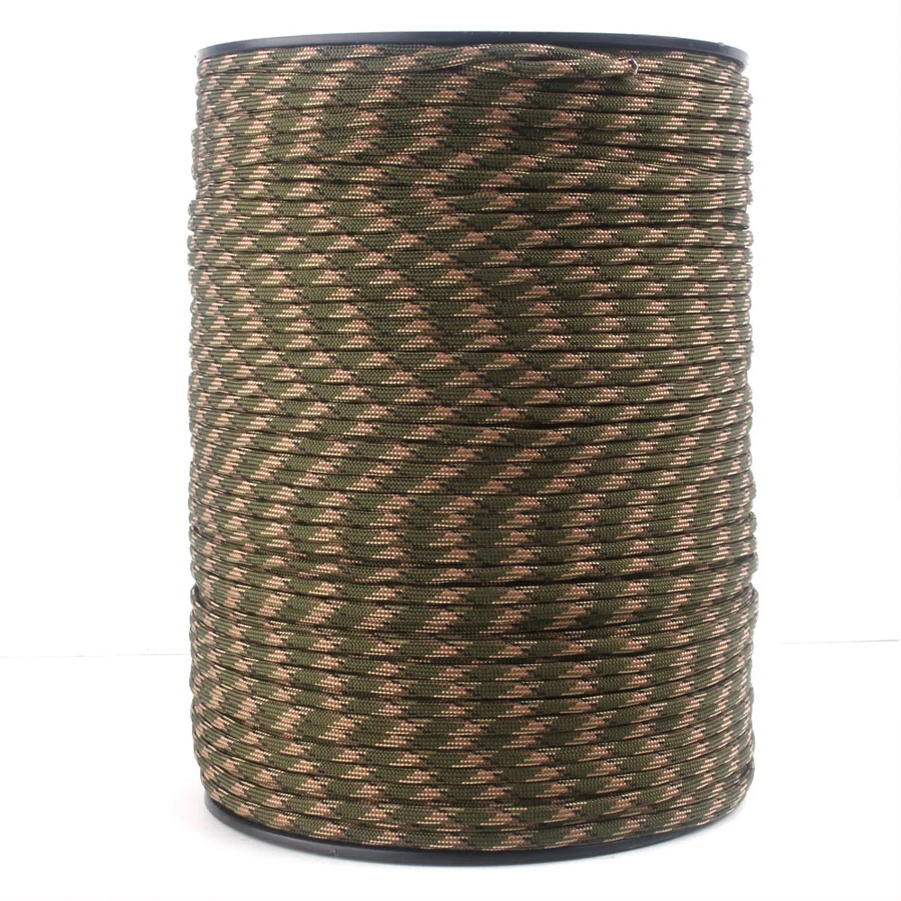 Paraquedas ao ar Yooupara Paracord Carretéis 7 Fios Corda Livre Escalada Tático Sobrevivência 550 250 Cores 4mm 1000ft - 1 Cheap Paracord