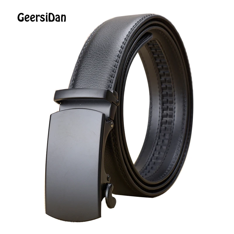 GEERSIDAN 2018 Good Belts for Men Brand 100 Cow Genuine Leather Mens