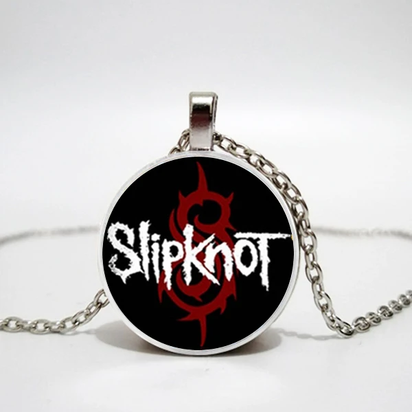 Ожерелье с кулоном из стекла Slipknot подвеска в виде рок браслета ожерелье