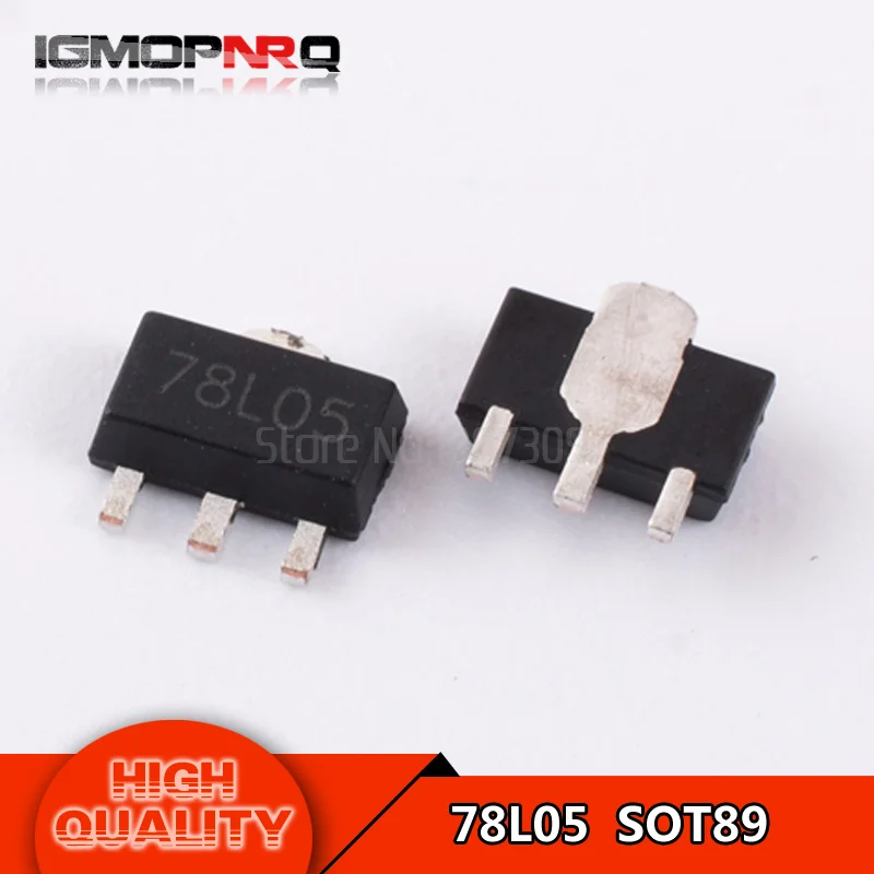 100PCS 78L05 REG LDO 5V 100MA SOT-89 NEW GOOD QUALITY