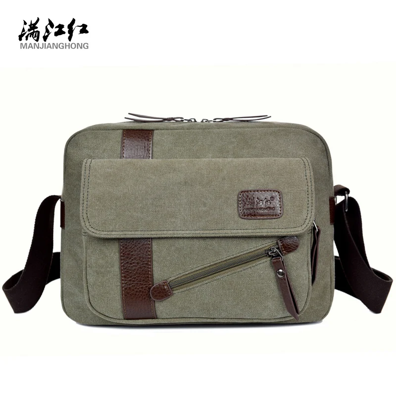 Designer Briefcase Men Messenger Bags Vintage Canvas Shoulder Bag Mens