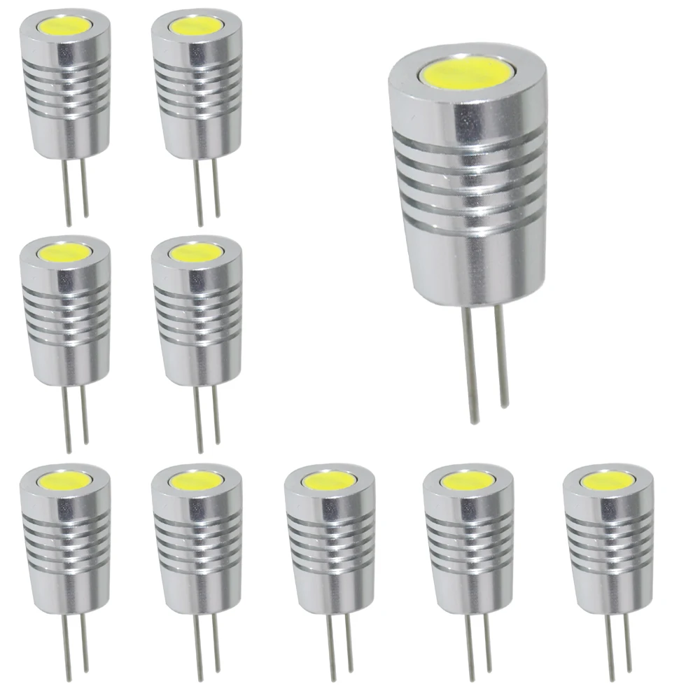 

JYL 10pcs G4 3W High Power SMD LED Cabinet Marine Boat Light Bulb Pure White 12V New