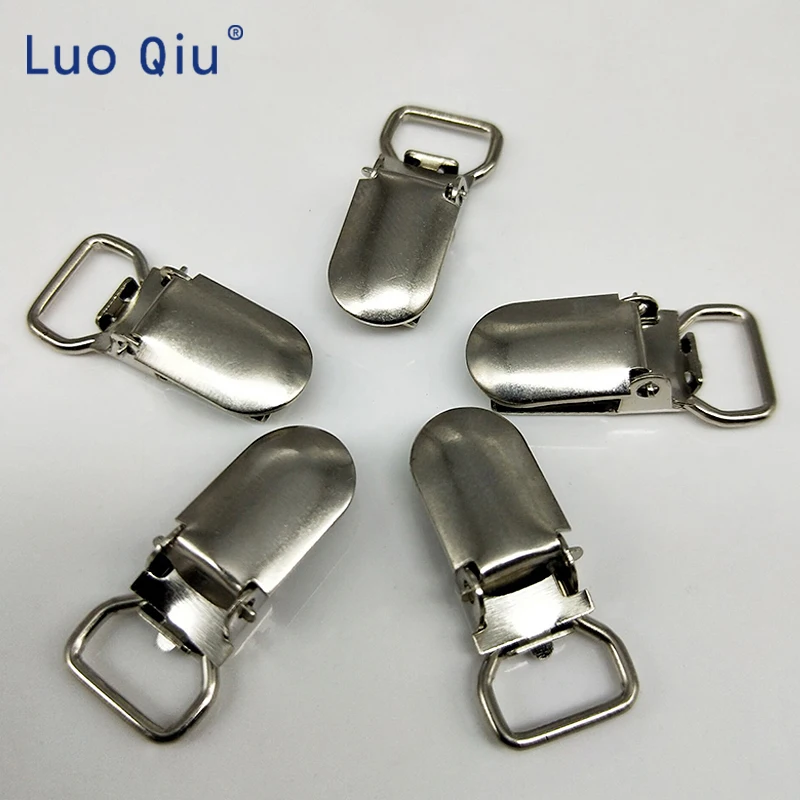 

Small 10mm silver Metal cover circular Pacifier Suspender mitten Clips Holders For Project Craft 100 pcs/lot