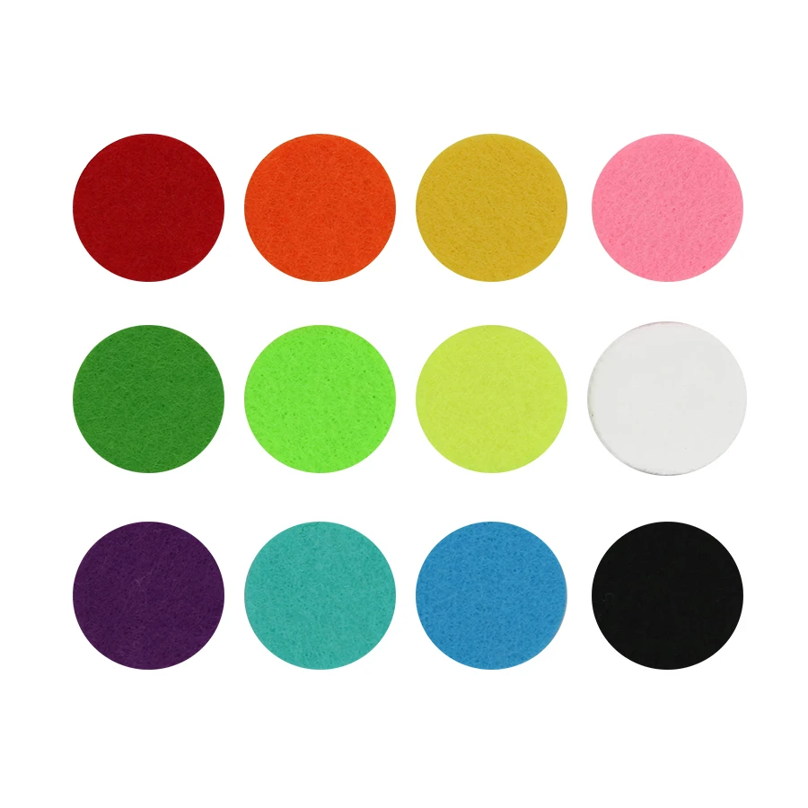 

fit 38mm oil locket Diameter 30mm big Colorful Aromatherapy Oil Felt Pads 20pcs Jewelry Findings Fit for 38mm Diffuser Locket