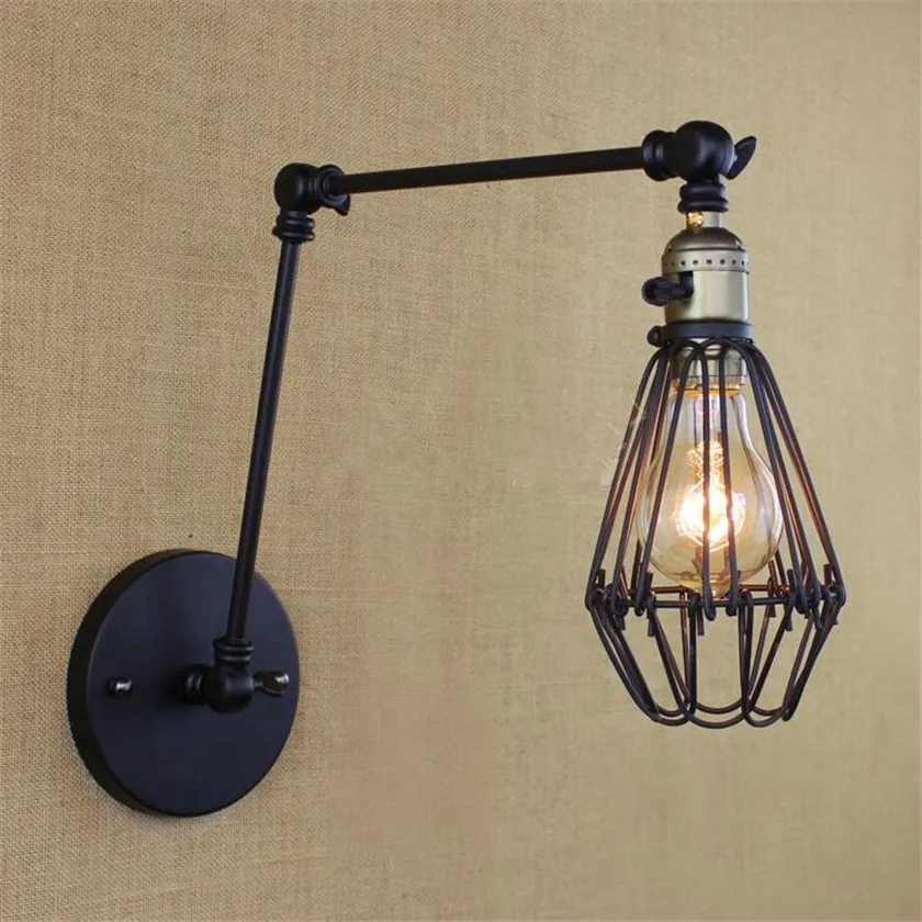 black iron wall lamp