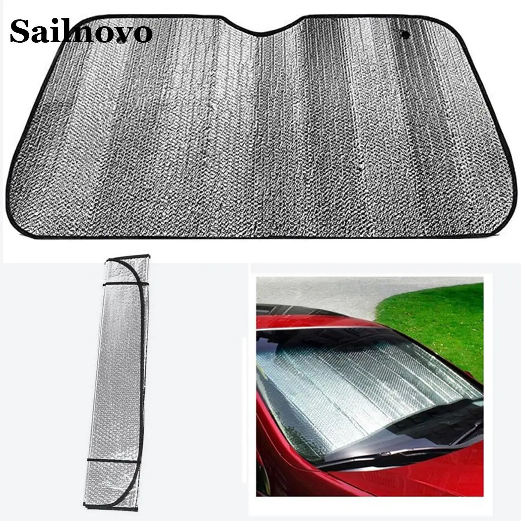 Sailnovo 126 см x 61 5 складные солнцезащитные козырьки для окна автомобиля лобового