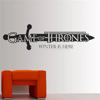 

Game of Thrones Wall Decal Winter is here Modern Home Wall Sticker Decal
