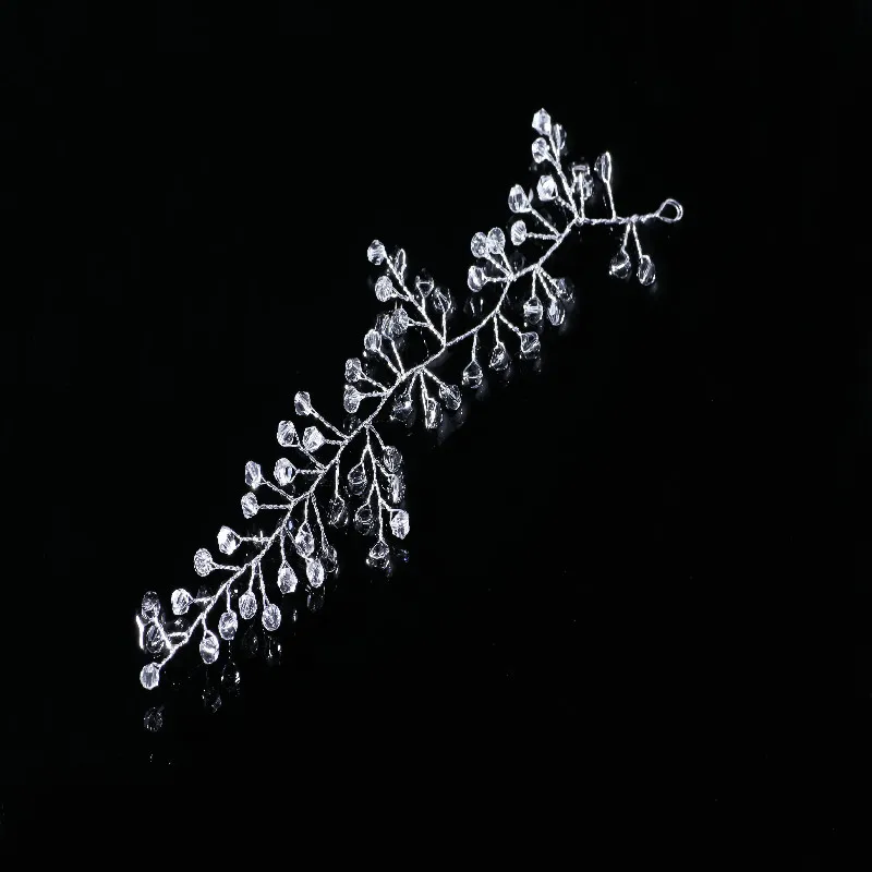 

2017 Wedding Hair Accessories Hairband Romantic Crystal Pearl Headband Tiara Bridal Crown Hair Wear Bride Hair Jewlery