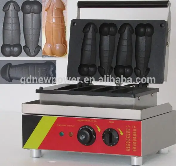2014 hot sale electric/gas type penis waffle maker
