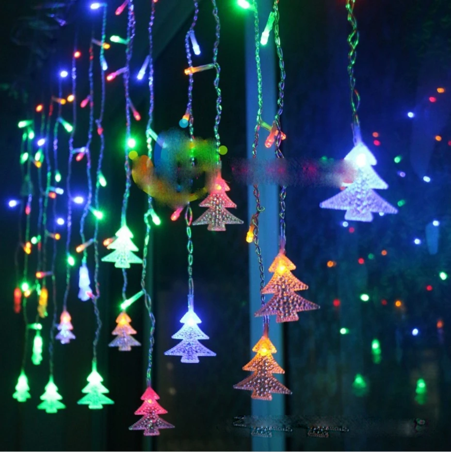 Yingtouman Романтический Шторы лампа Рождество дерева огни строки для рождественской вечеринки фестиваль праздник декоративные Освещение 5 м